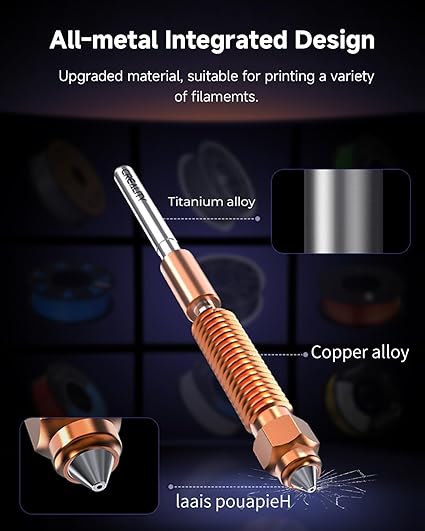 Creality Official K1C Nozzle, Unicorn Quick-Swap Nozzle
