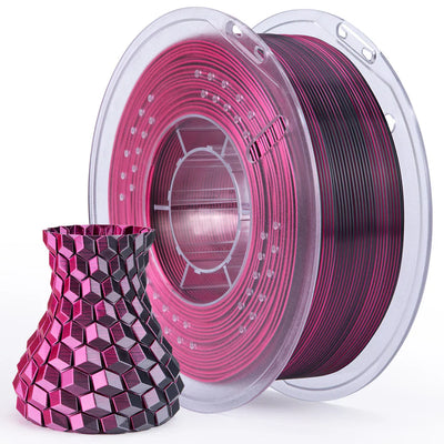 Black/Red SILK PLA